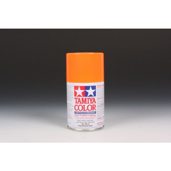 Lacquer Spray Paint PS-24 Fluorescent Orange for R/C Car Modelling (100ml)