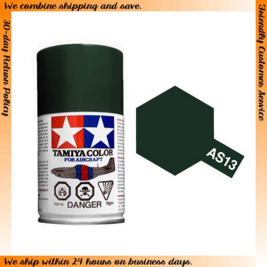 Lacquer Spray Paint AS-13 Green (USAF) for Aircraft kits (100ml)