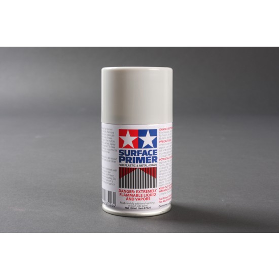 Surface Primer Spray for Plastic & Metal - Light Gray (100ml)