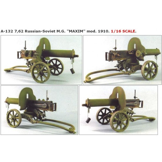 1/16 7.62 Russian-Soviet Machine Gun (MG) "MAXIM" mod.1910. A-132