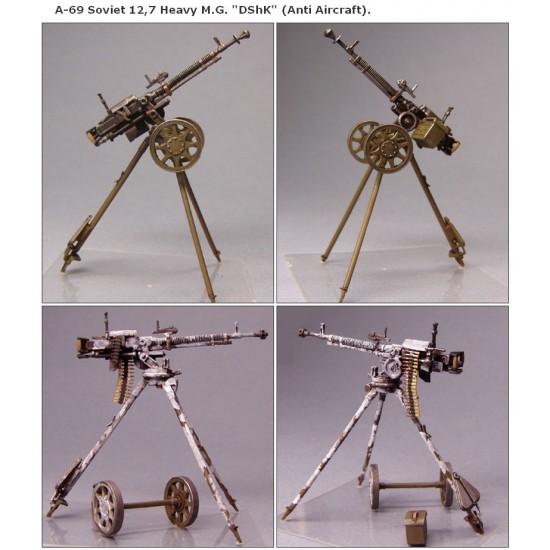 1/35 Soviet 12,7 Heavy M.G. "DShK" (Anti Aircraft). A-69