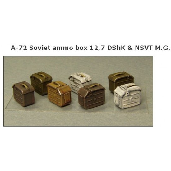 1/35 Soviet ammo box 12,7 DShK & NSVT M.G. A-72