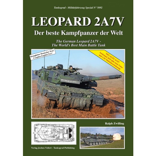 German Military Vehicles Special Vol.92 The new Leopard 2A7V (English, 80 pages)