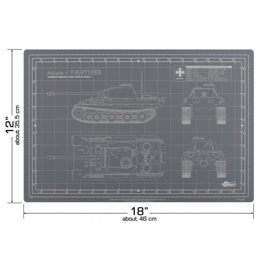 Panther Pro Modeler Mat (12x18 inches/30.5x46cm)
