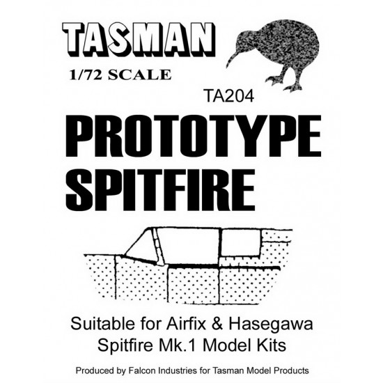 1/72 Prototype Spitfire Canopy for Airfix/Hasegawa Mk.I kits