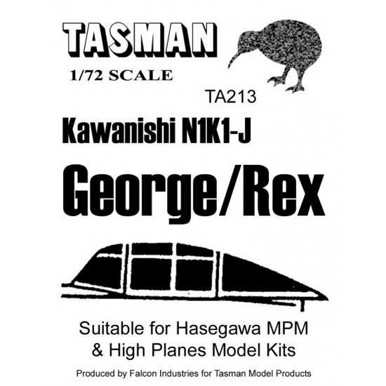 1/72 Kawanishi N1K1-J Canopy Shiden (George) & Kyofu (Rex) for MPM/High Planes kits