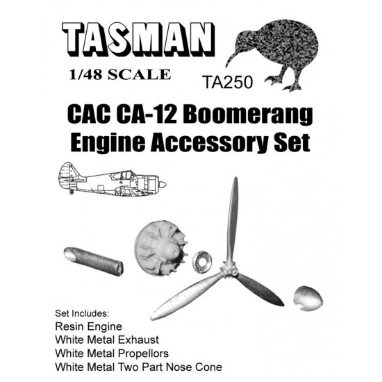 1/48 CAC CA-12 Boomerang Engine Set (resin & white metal)