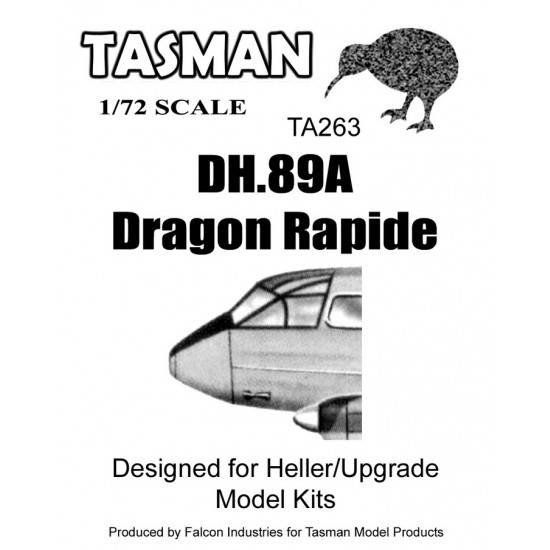 1/72 DH.89A Dragon Rapide Canopy for Heller/Upgrade kits