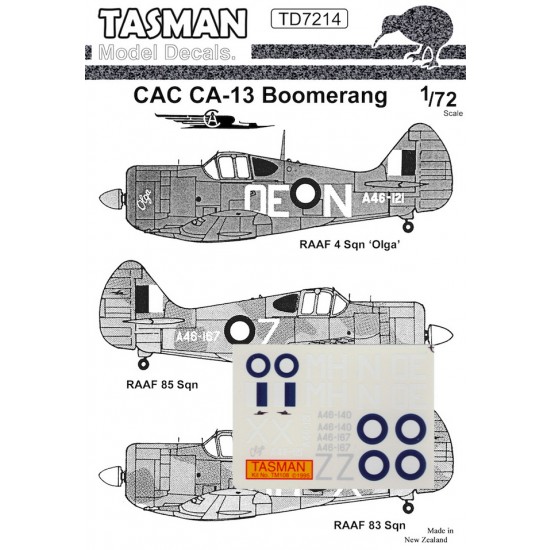 1/72 CAC CA-13 Boomerang Decals