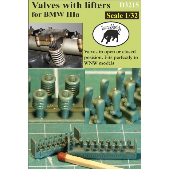 1/32 Valves with Lifters for BMW DIIIa for Wingnut Wings kit