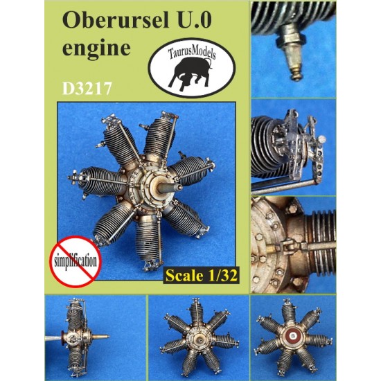 1/32 Oberursel U.0 German 7-Cylinder Rotary Engine