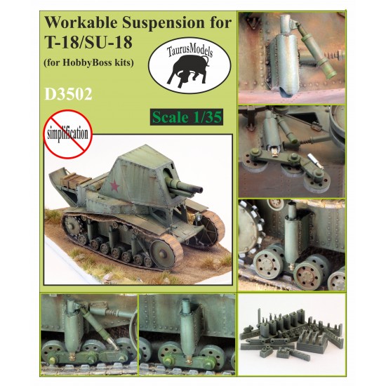 1/35 T-18/SU-18 Workable Suspension for Hobby Boss kits