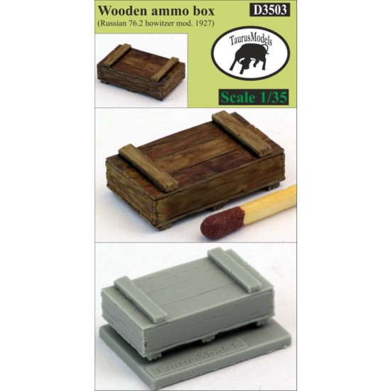 1/35 Russian 76.2mm Mod 1927 Howitzer Wooden Ammo Box