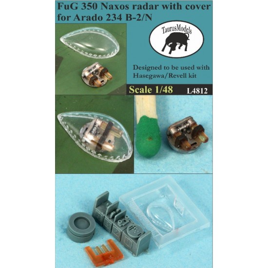 1/48 FuG 350 Naxos Radar with Cover for Arado 234 B-2/N for Hasegawa/Revell