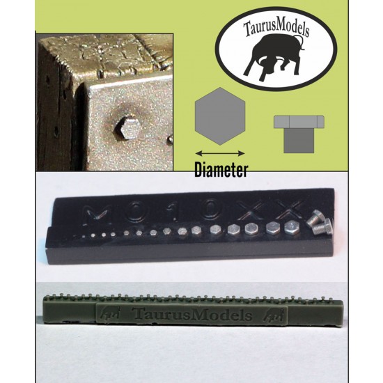 Hexagonal Nuts #Diameter: 0.3mm (40pcs)