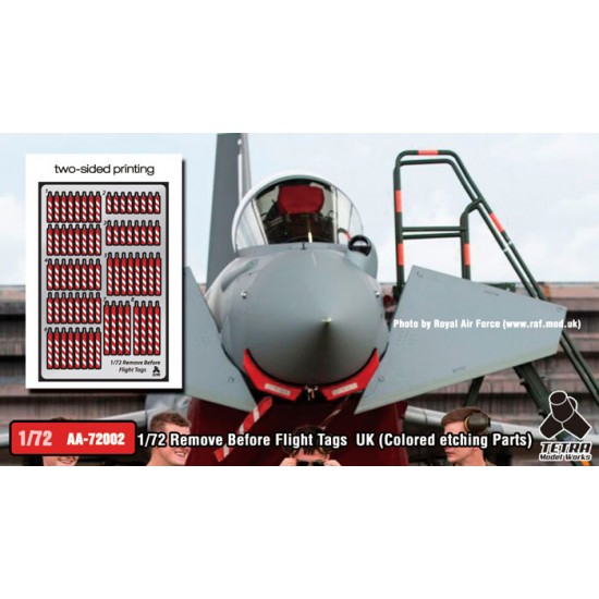 1/72 Remove Before Flight Tags British Ver. (Colour etching Parts)