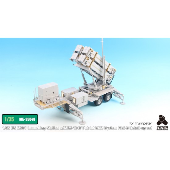 1/35 US M901 Launching Station w/MIM-104F Patriot System PAC-3 Detail-up Set for Trumpeter