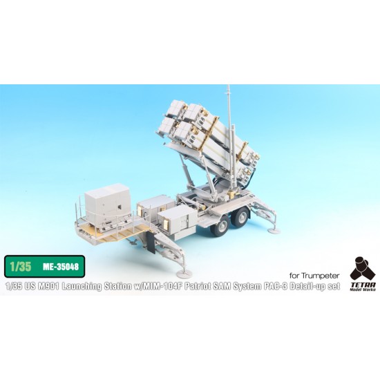 1/35 US M901 Launching Station w/MIM-104F Patriot System PAC-3 Detail-up Set for Trumpeter