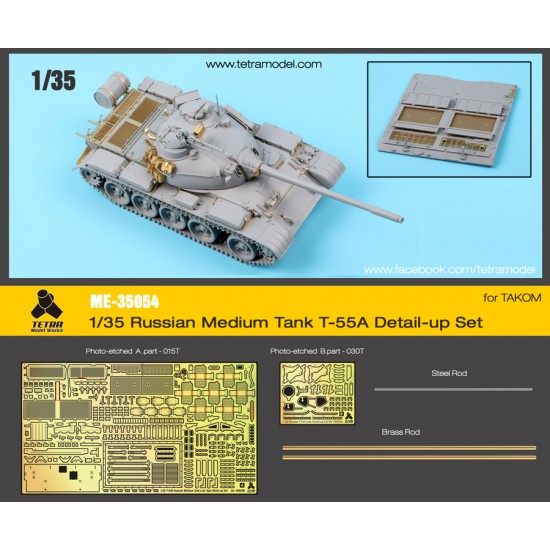 1/35 Russian T-55A (Late) Detail-up Set for Takom Models