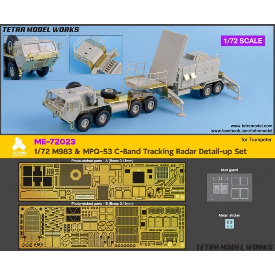 1/72 M983 & MPQ-53 C-Band Tracking Radar Detail-up Set for Trumpeter kits