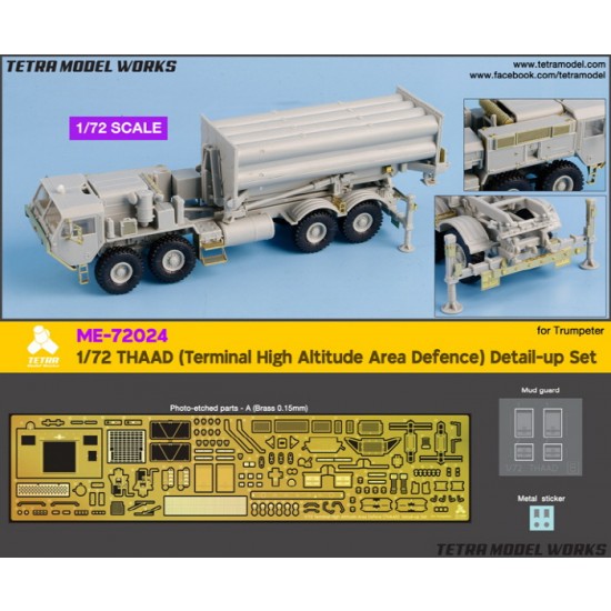 1/72 THAAD (Terminal High Altitude Area Defence) Detail-up Set for Trumpeter kits