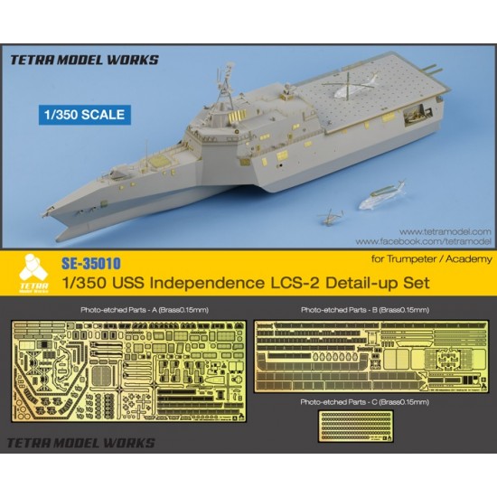 1/350 USS Independence LCS-2 Detail-up Set for Trumpeter kits Tetra ...