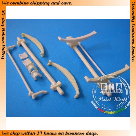 1/24, 1/25 Axle Straight, Adjustable Shackles Plus Spring Pack #1136
