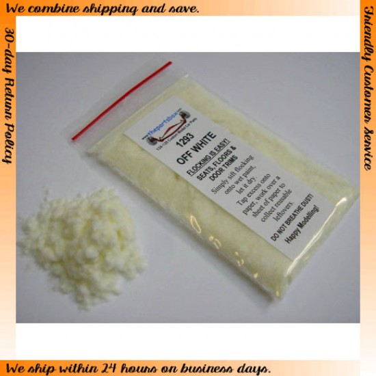 White Flocking Powder Flocking - Off White (3g) The Parts Box 1293