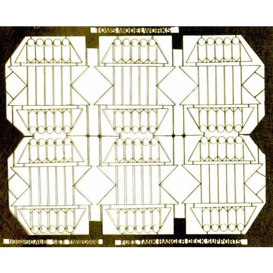 1/350 WWII Carriers Hangar Deck Drop Tank Racks (1 Photo-Etched sheet)