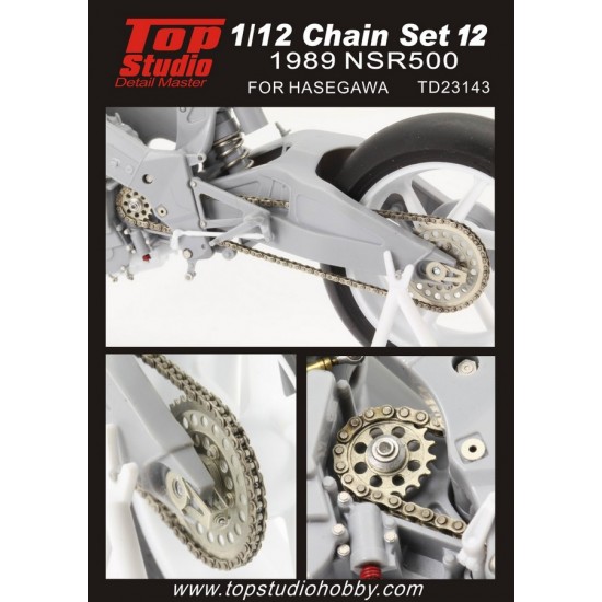 1/12 Honda NSR500 1989 Chain Set for Hasegawa kit (PE+Metal parts)