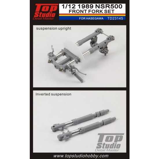 1/12 Honda NSR500 1989 Front Fork Set for Hasegawa kit (PE+Metal parts)