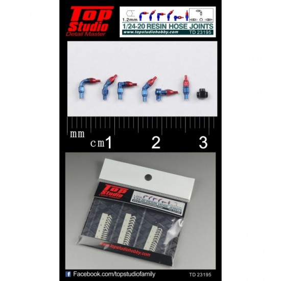 1/24, 1/20 Hose Joints (1.2mm, resin) 