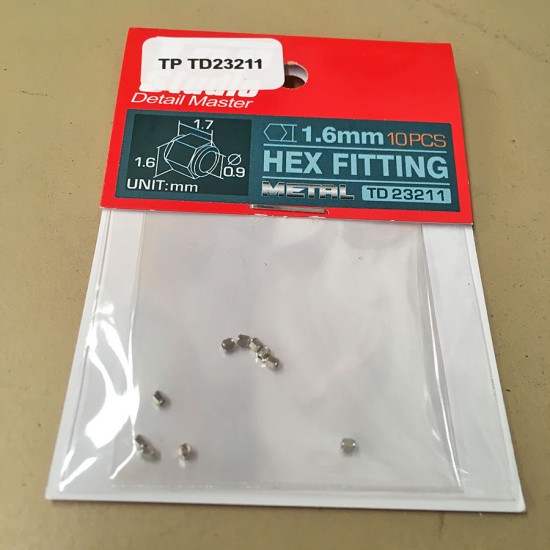 1.6mm Hex Fitting (10pcs)