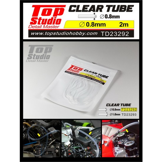 Clear Tube (dia. 0.8mm, L: 2m)