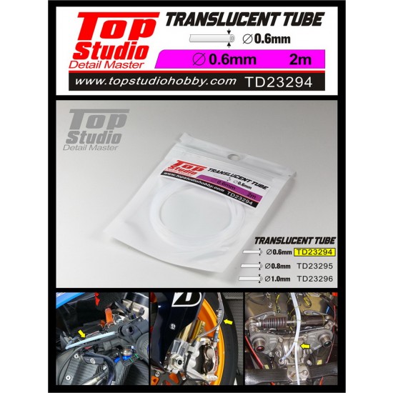 Translucent Tube (dia. 0.6mm, L: 2m)