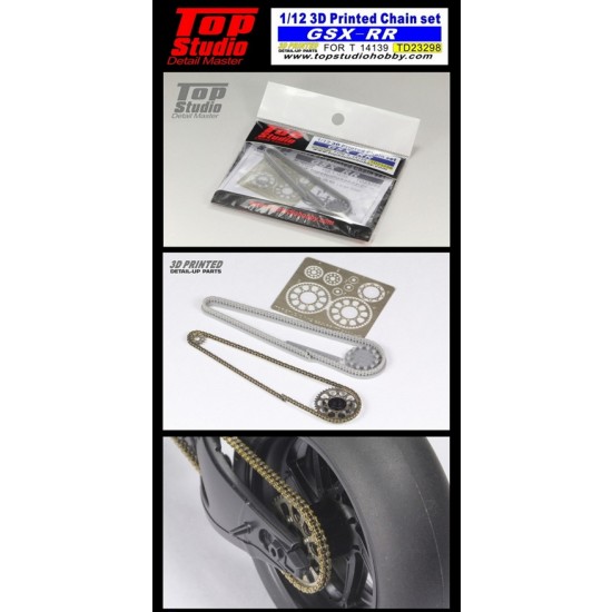 1/12 Team Suzuki Ecstar GSX-RR 20 3D-printed Chain set for Tamiya kit #14139