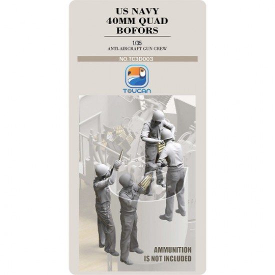 1/35 US Navy 40mm Quad Bofors Anti-Aircraet Gun Crew