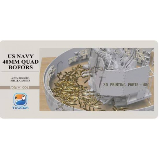 1/35 US Navy 40mm Quad Bofors Shell Casings