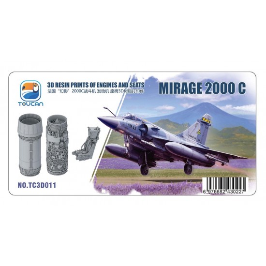 1/32 Mirage 2000 C Engines and Seats for Kittyhawk kits