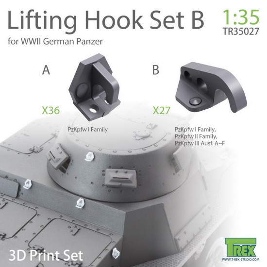 1/35 WWII German Panzer Lifting Hook Set Ver. B