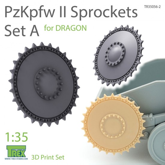 1/35 PzKpfw II Sprockets Set A for Dragon kits