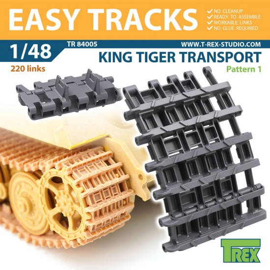 1/48 King Tiger Transport Tracks Pattern 1