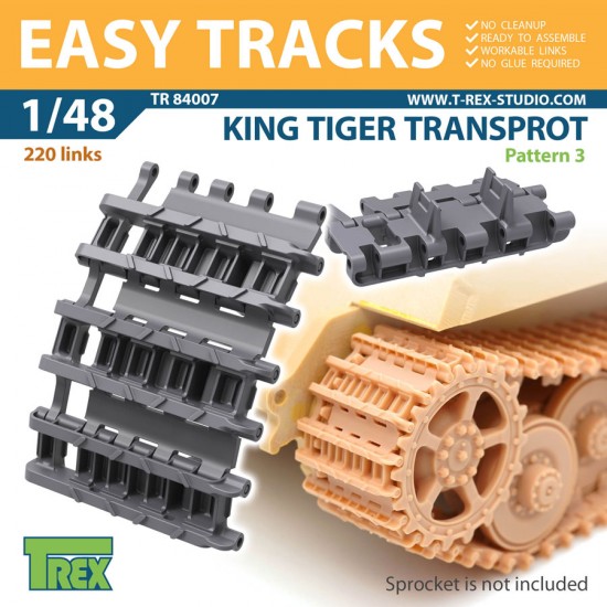 1/48 King Tiger Transport Tracks Pattern 2