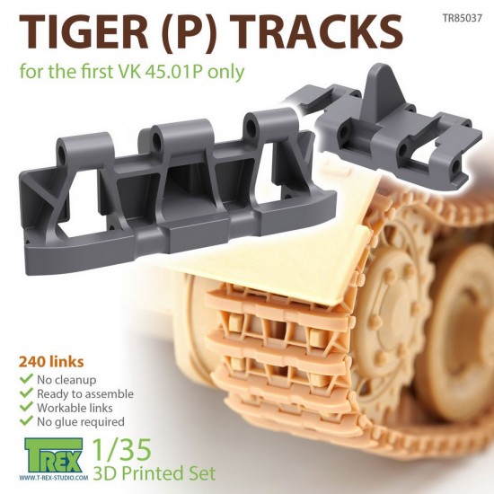 1/35 Tiger(P) Tracks for the First VK 45. 01P Only