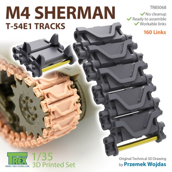 1/35 M4 Sherman T-54E1 Tracks