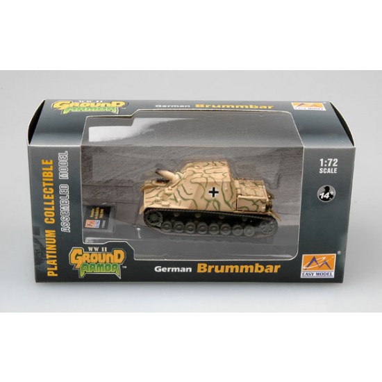 1/72 Brummbar (Mid Production) Stugabt 216 Italy 1944 Assembled and Painted Plastic Kit