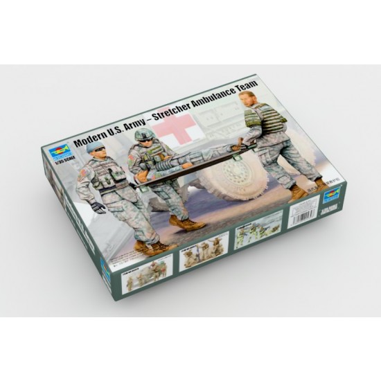 1/35 Modern US Army Stretcher Ambulance Team (4 Figures)