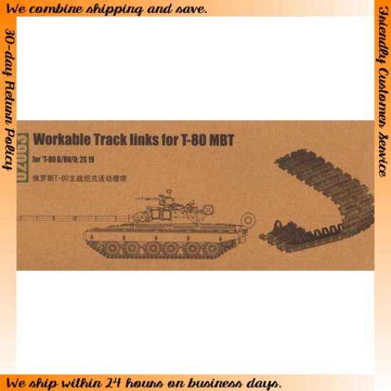 1/35 Workable Track Links for T-80 MBT