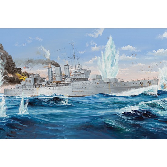Maquette bateau - Trumpeter - HMS Cornwall - Échelle 1:350 - 380 Maquette bateau - Trumpeter - HMS Cornwall - Échelle 1:350 - 380