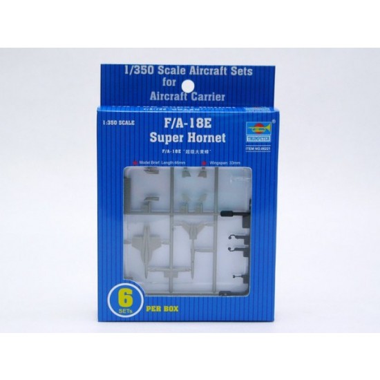 1/350 Mini Aircraft - Boeing F/A-18E Super Hornet (6 Sets)
